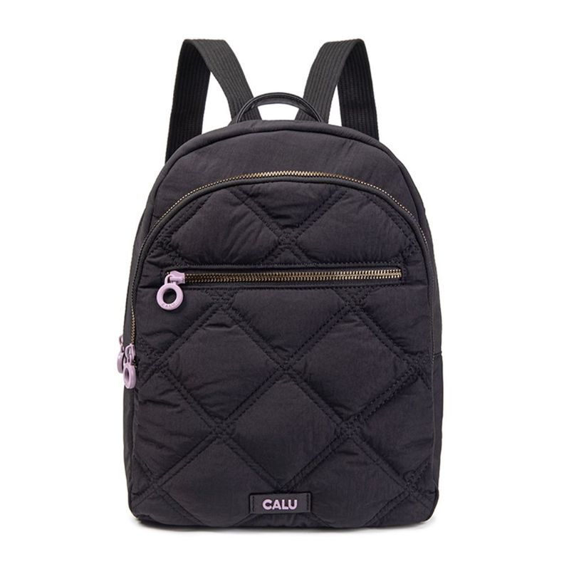 Mochila Pequeña Quilt Sofia Negro Calu-1