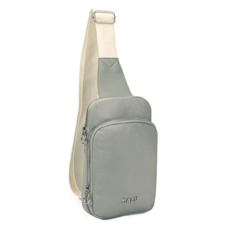 Crossbody Ligero Cloe Microfibra Dusty Verde Calu-0