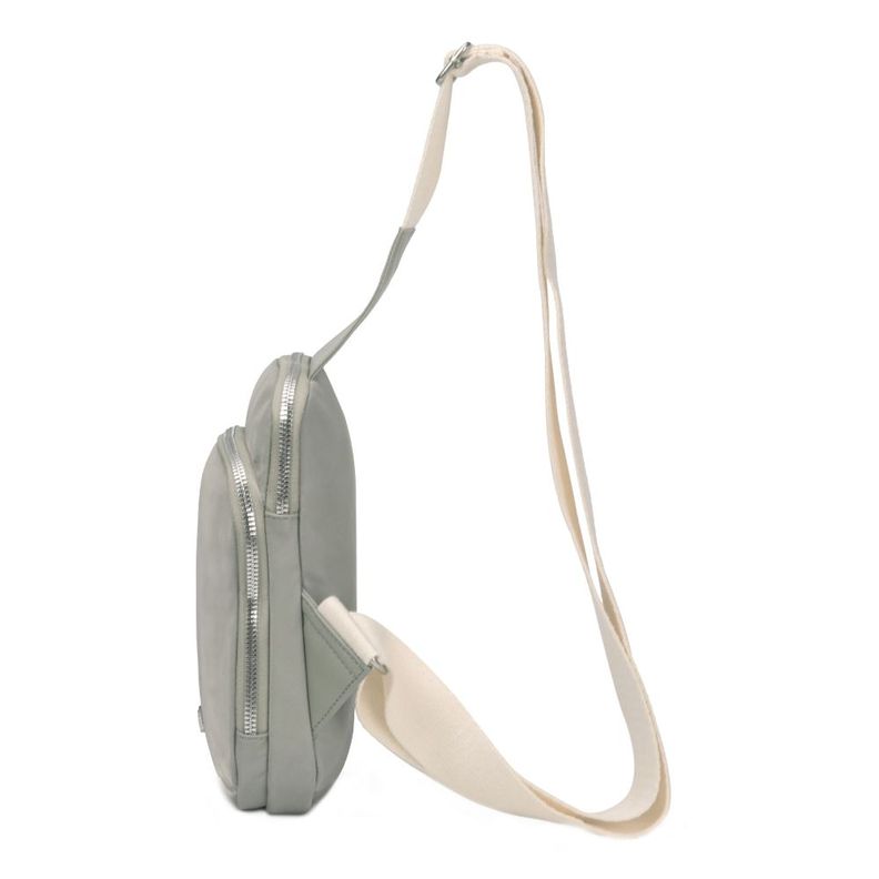 Crossbody Ligero Cloe Microfibra Dusty Verde Calu-2