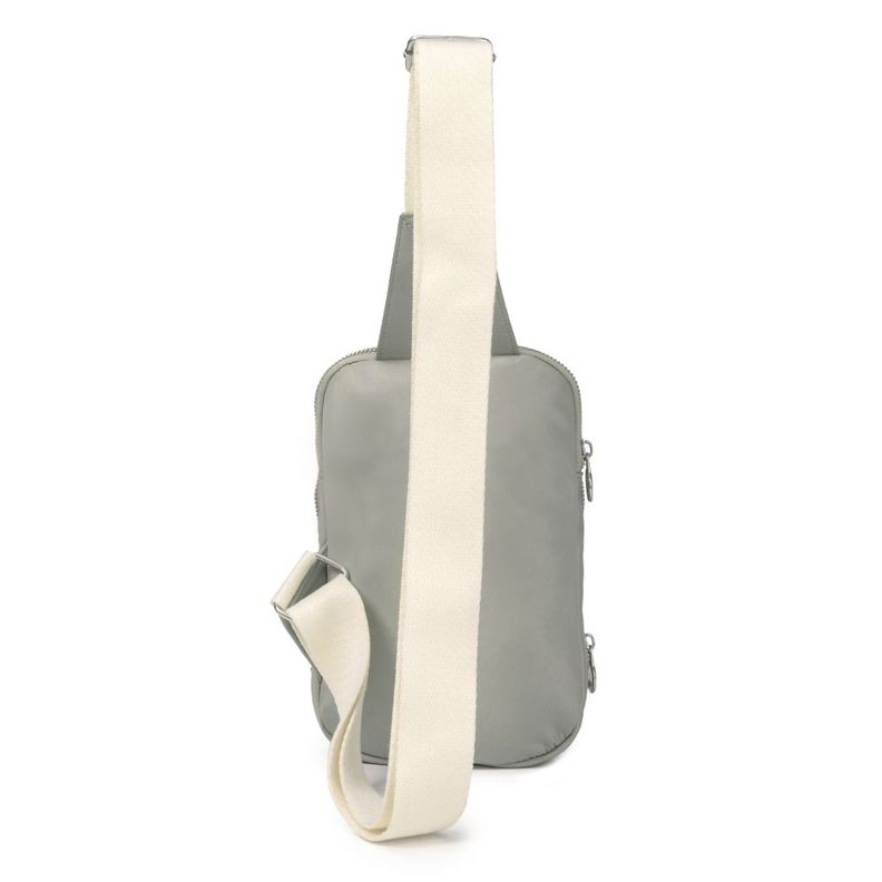 Crossbody Ligero Cloe Microfibra Dusty Verde Calu-3