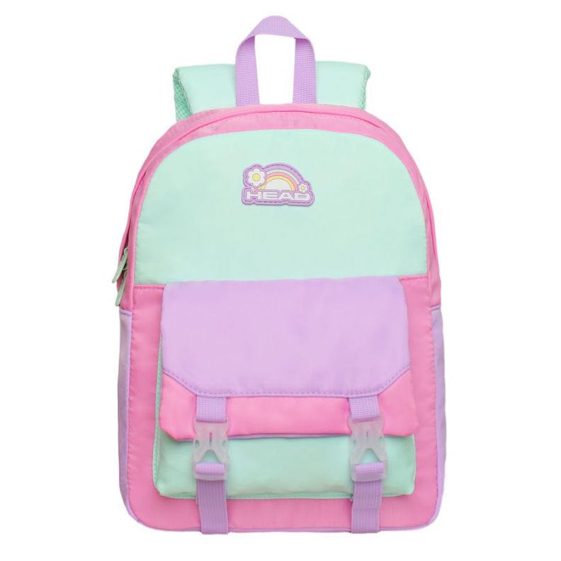 Mochila Infantil Niña Sweet Color Block Rosado Head-1