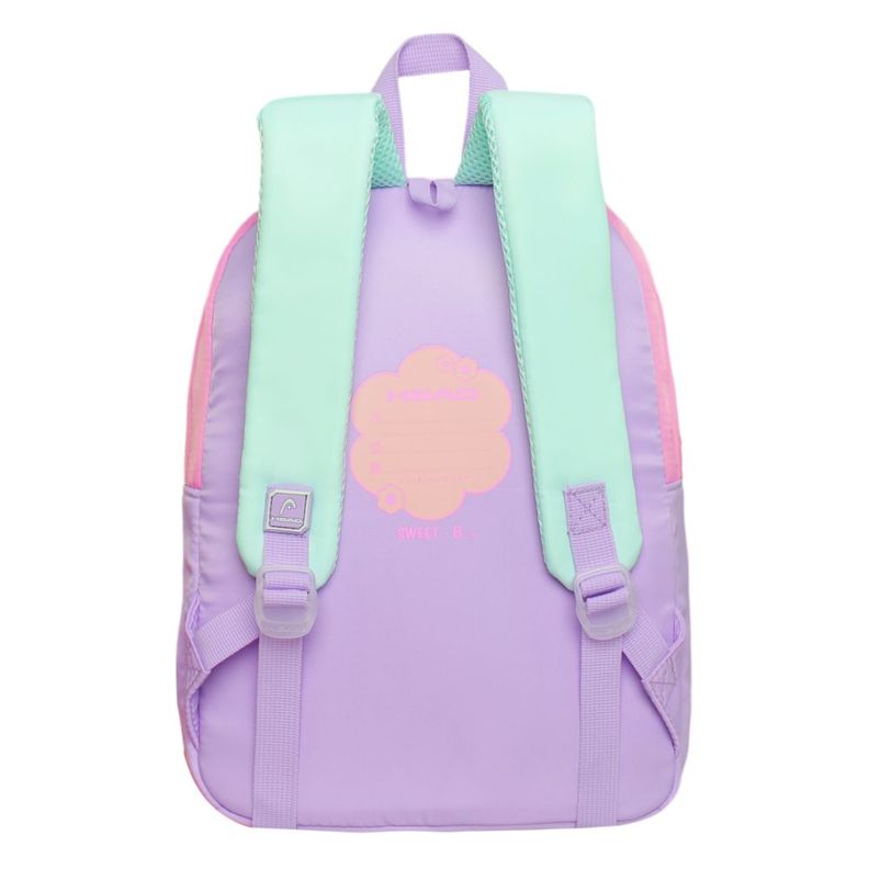 Mochila Infantil Niña Sweet Color Block Rosado Head-4