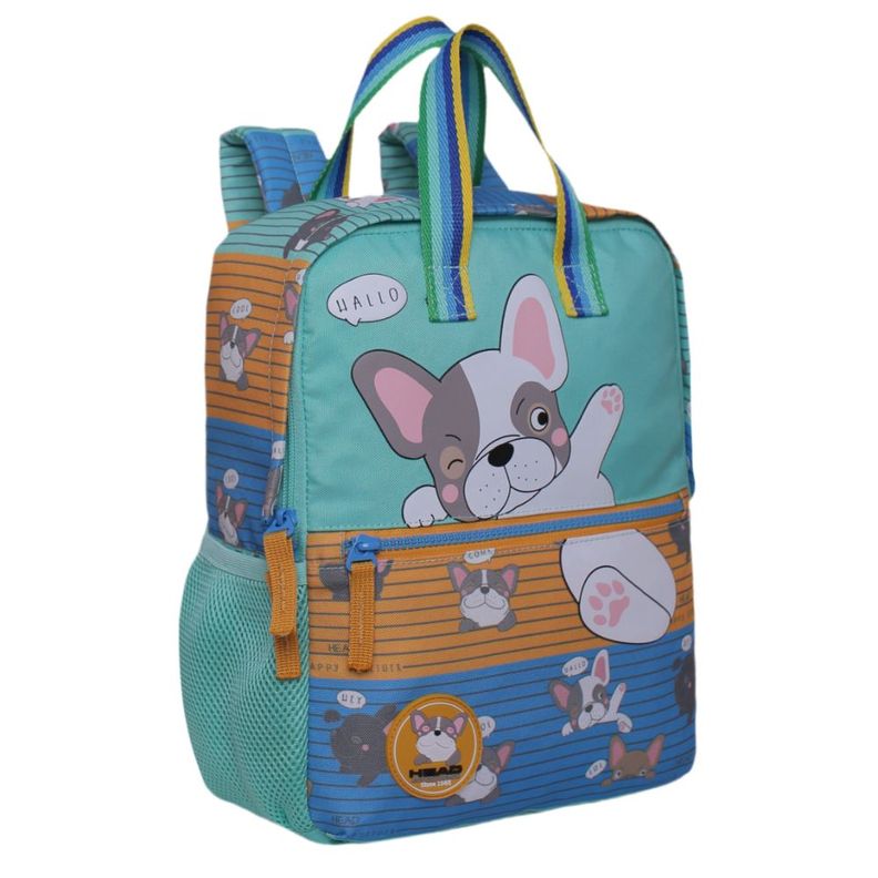 Mochila Fashion Infantil Pepa Bulldog Celeste Head-0