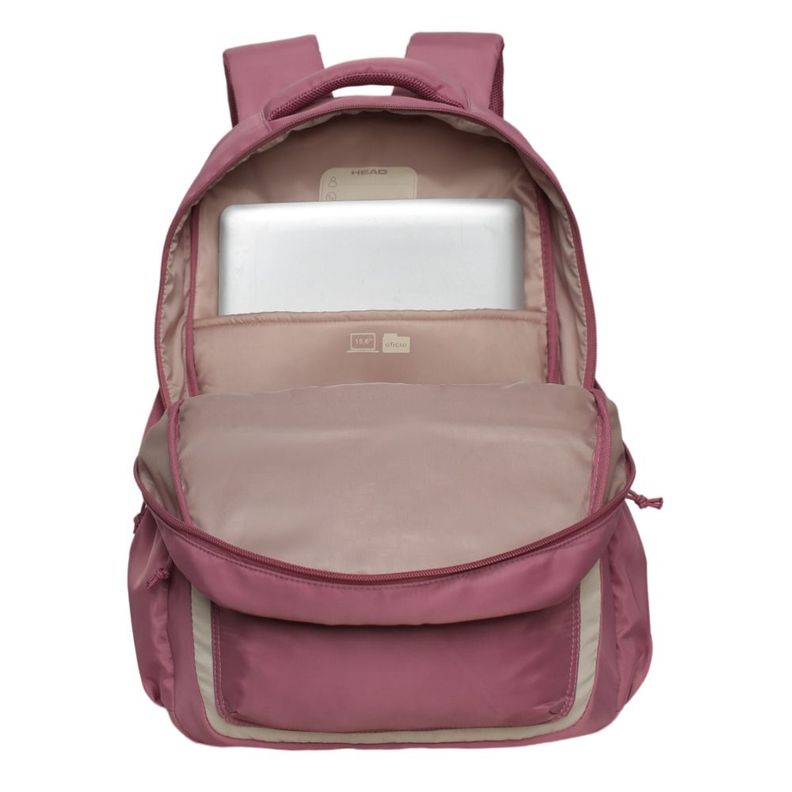 Mochila Mujer Qashqai Color Block Malva Head-2