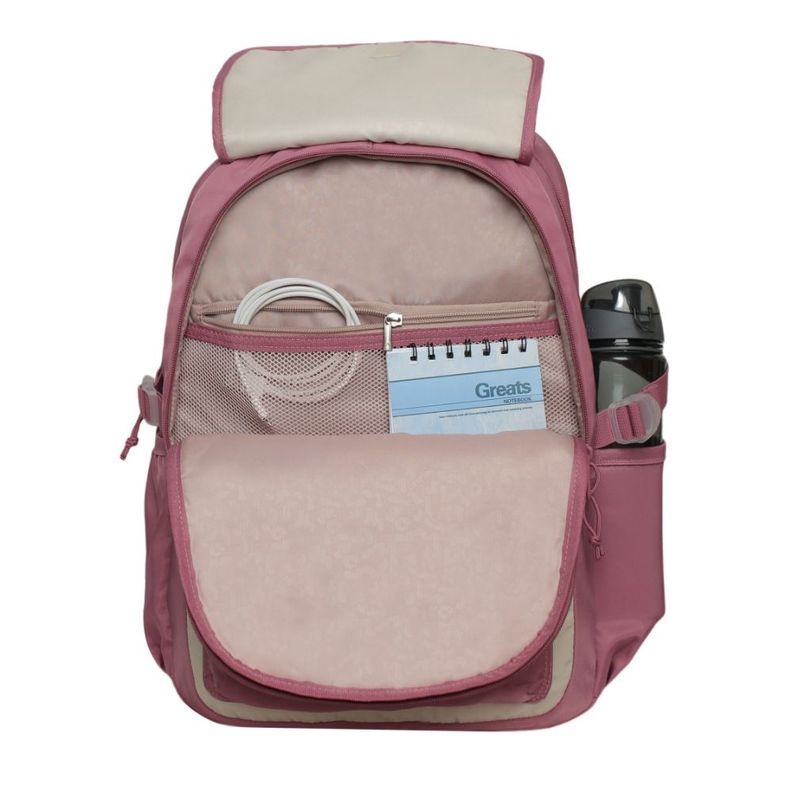 Mochila Mujer Qashqai Color Block Malva Head-3
