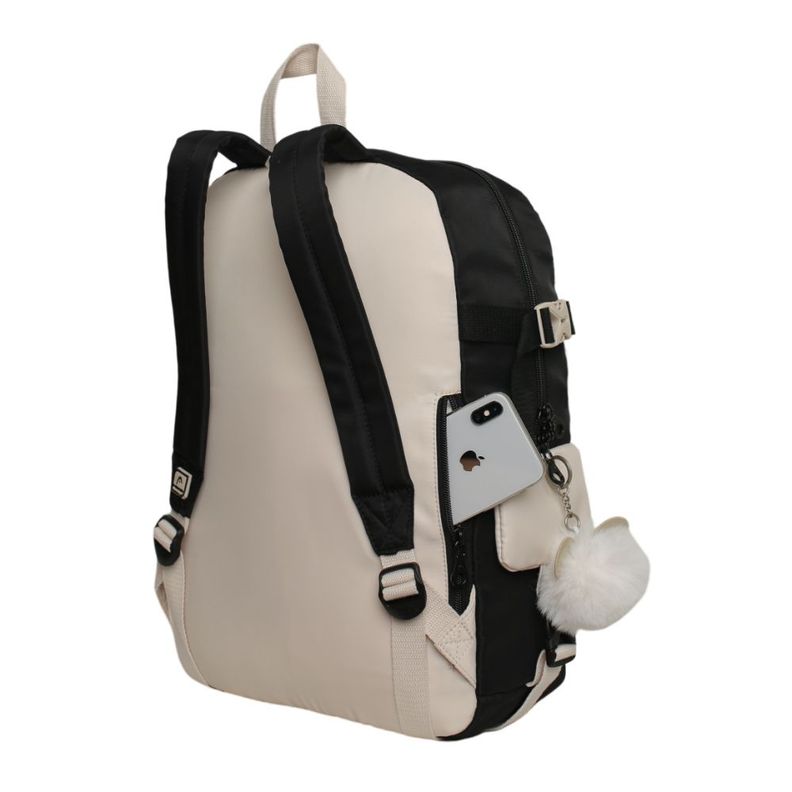 Mochila Mujer Kawaii Fusion Color Block Negro Head-3