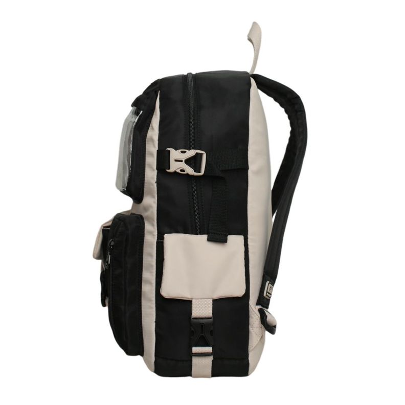 Mochila Mujer Kawaii Fusion Color Block Negro Head-4