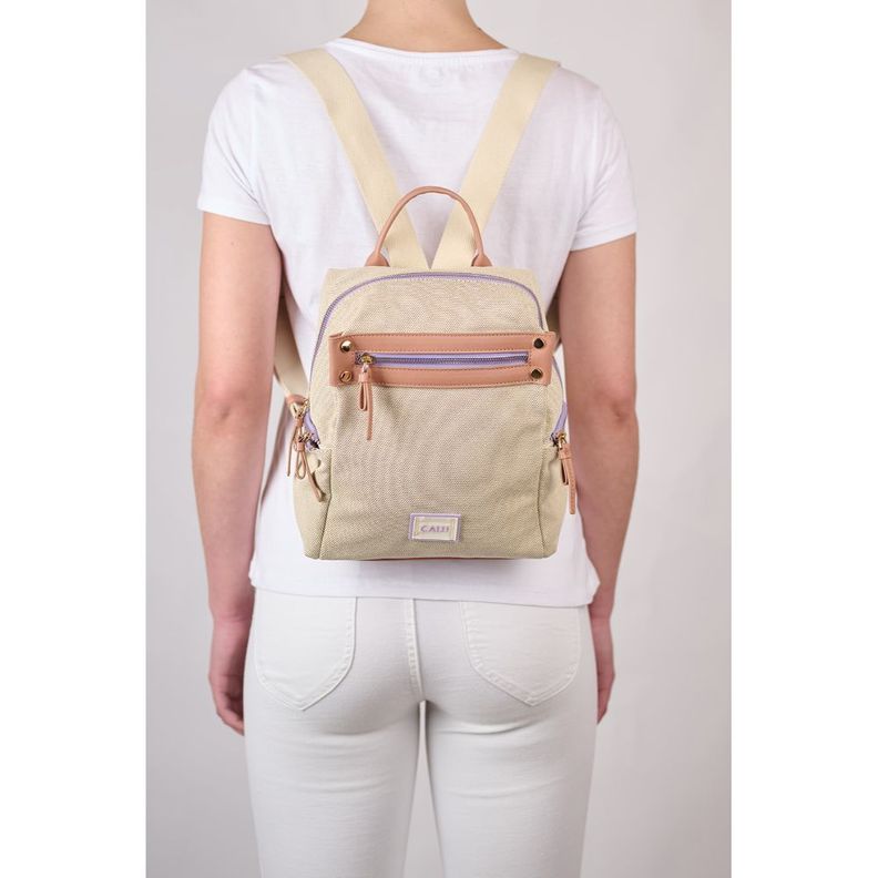 Mochila Texturas Lola Camel Calu-5