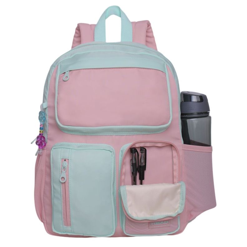 Mochila Infantil Funny Color Block Menta Head-1