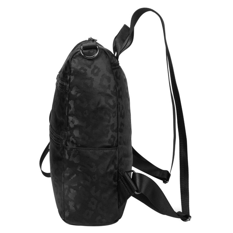 Mochila Cartera Belen Leopardo Negro Calu-4