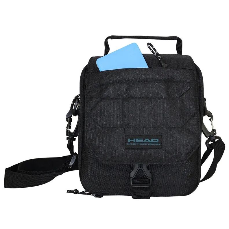 Bolso Porta Documentos Boxing Rombos Negro Head-2