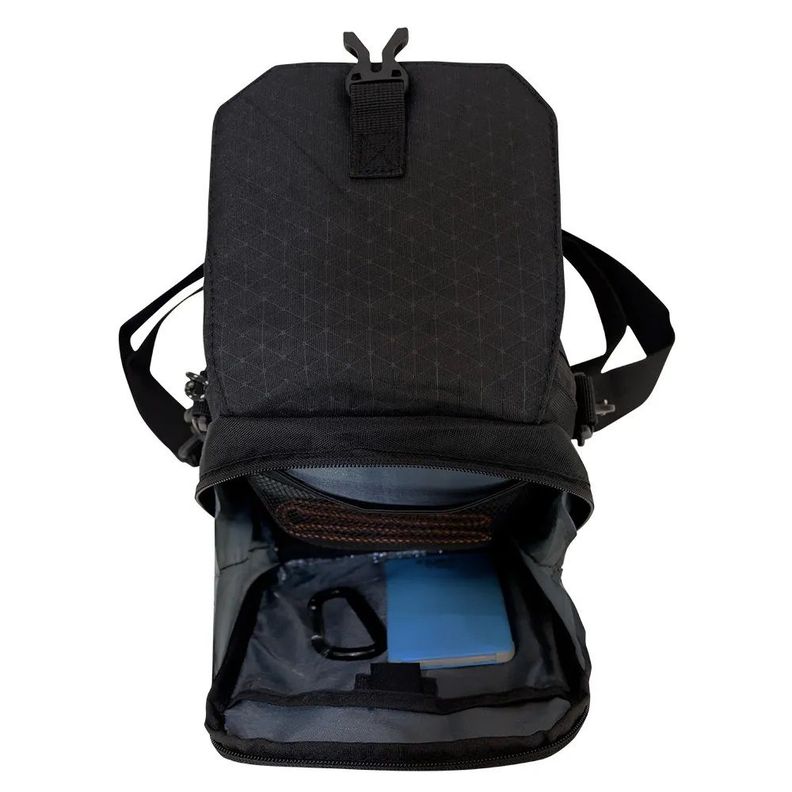 Bolso Porta Documentos Boxing Rombos Negro Head-3
