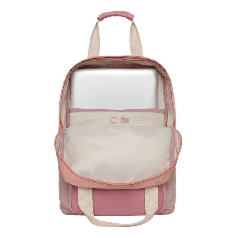 Mochila Urbana Mujer Element Color Block Rosado Head-2