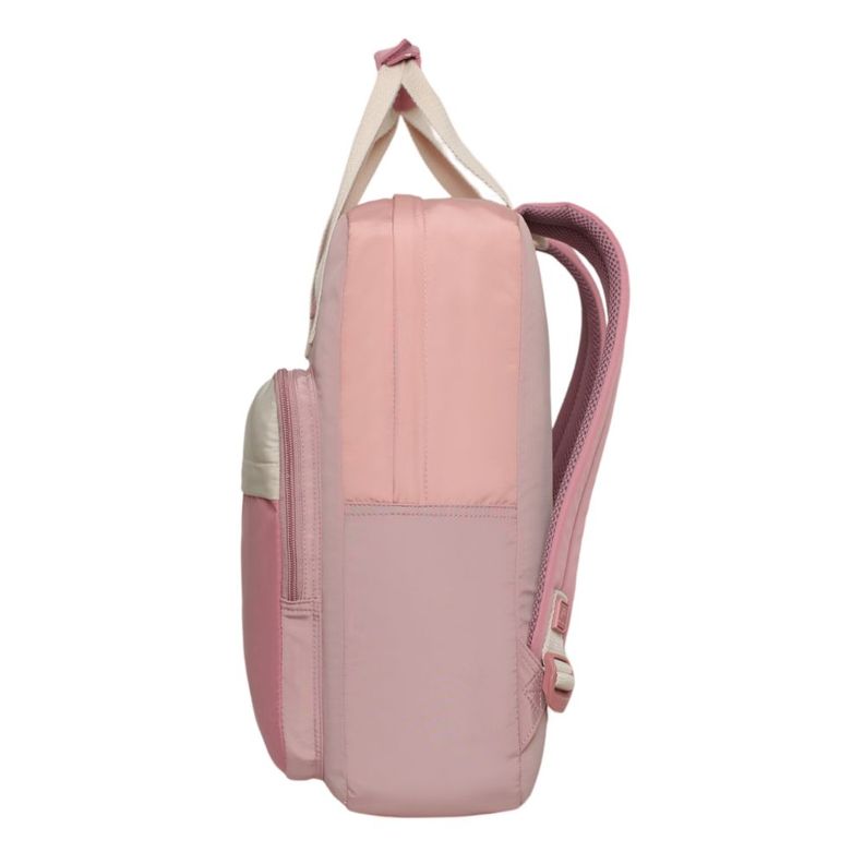Mochila Urbana Mujer Element Color Block Rosado Head-3