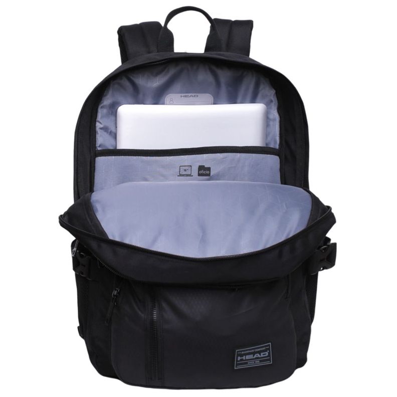 Mochila Logan 40L Reverse Rombos Negro Head-1