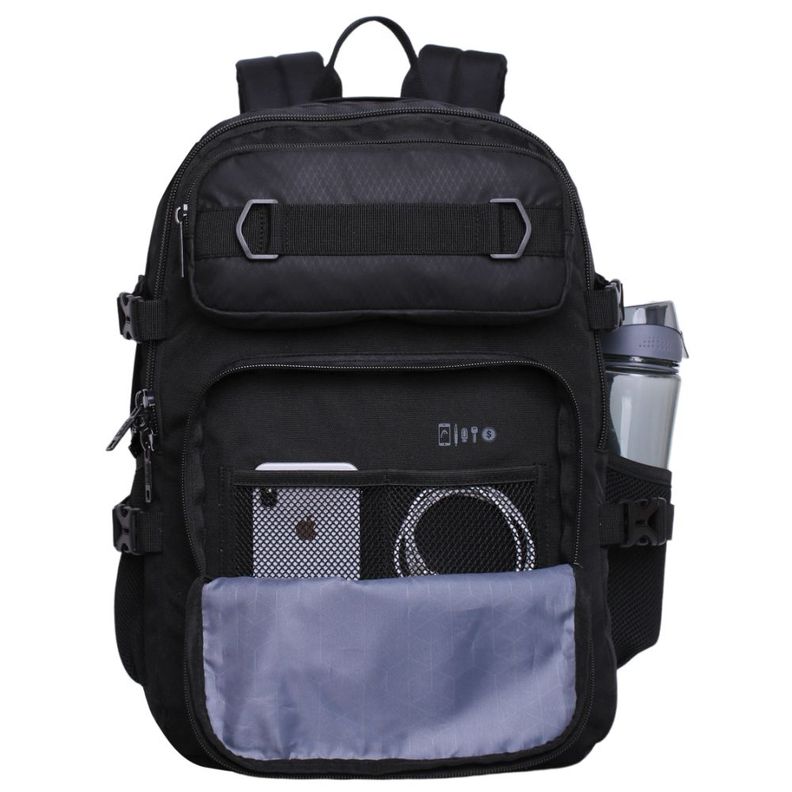 Mochila Logan 40L Reverse Rombos Negro Head-2