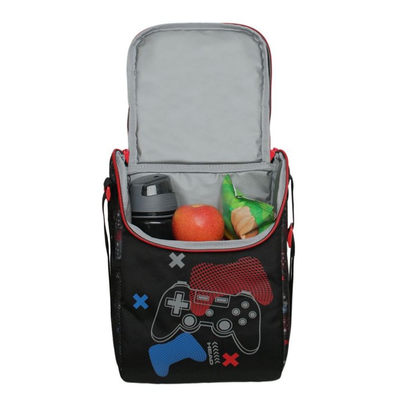 Lonchera Infantil Hombre Greenland Future Gamer Negro Head-2