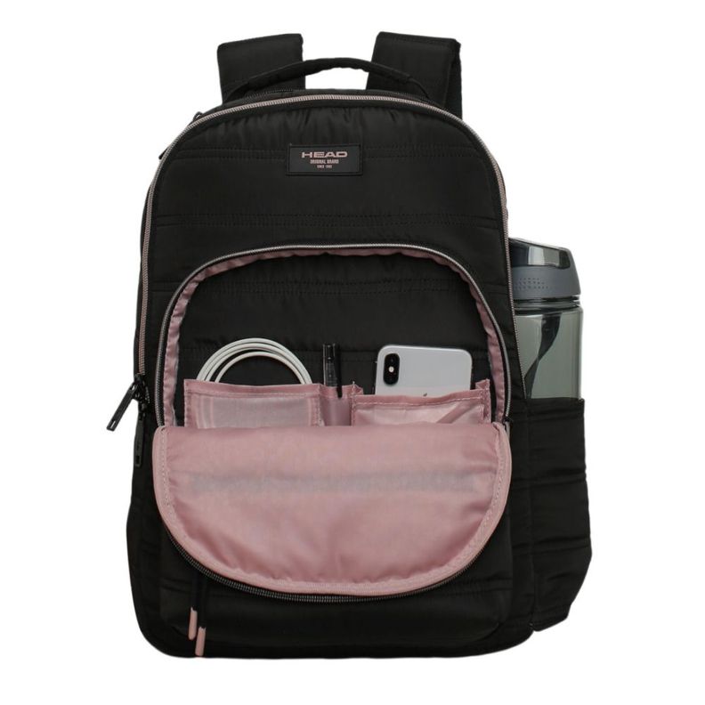 Mochila Mujer Impreza Negro Rose Gold Head-1