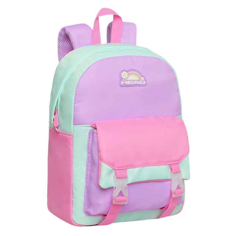 Mochila Infantil Niña Sweet Color Block Menta Head-0