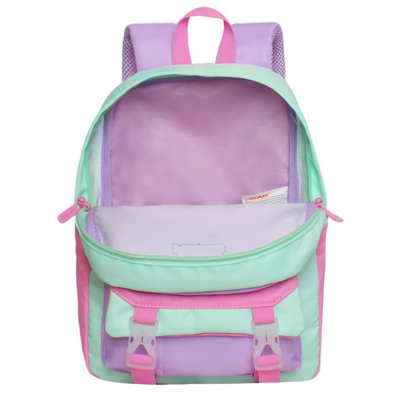 Mochila Infantil Niña Sweet Color Block Menta Head-2