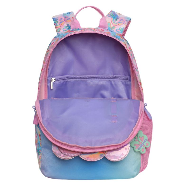 Mochila Infantil Niña Bionica Butterfly Rosado Head-2