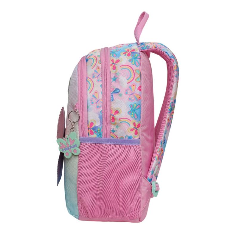 Mochila Infantil Niña Bionica Butterfly Rosado Head-3