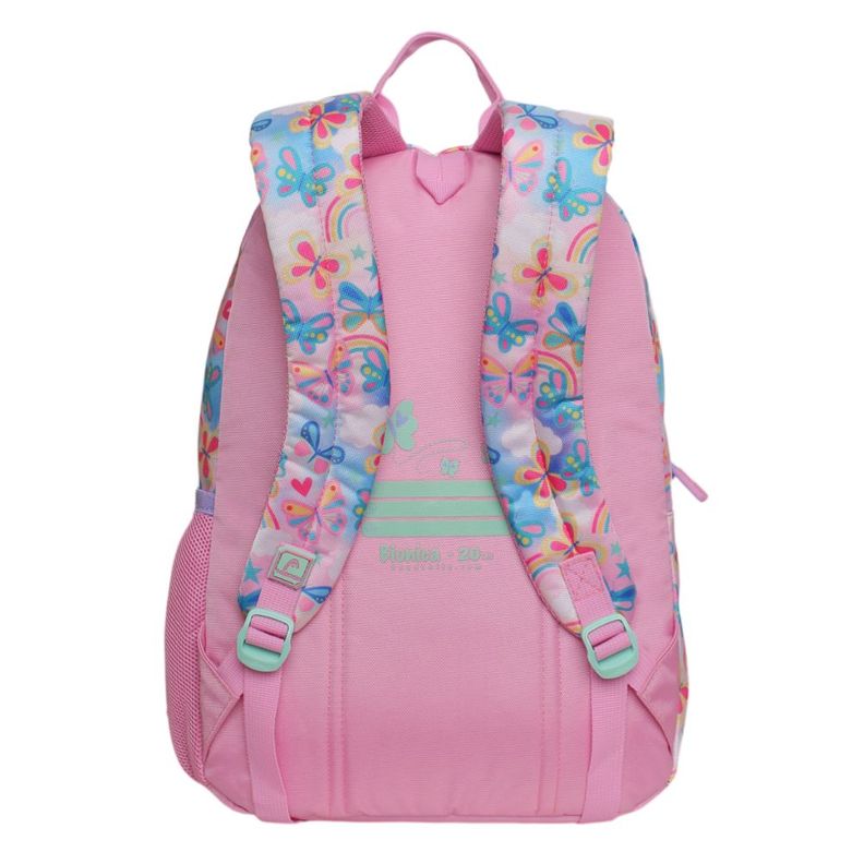 Mochila Infantil Niña Bionica Butterfly Rosado Head-4