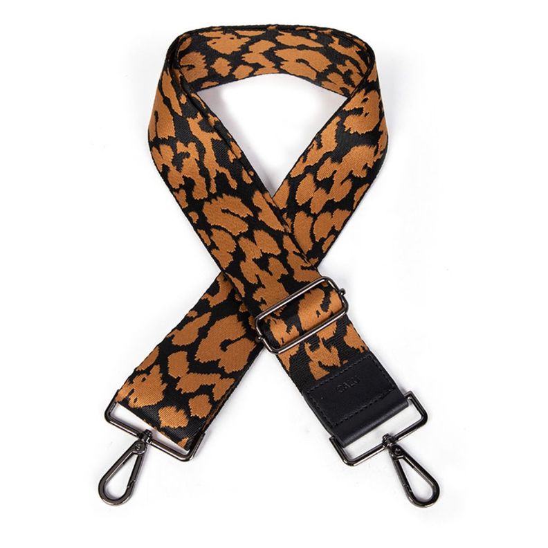 Correa Strap Cartera Fresno Leopardo Caramelo Calu-0