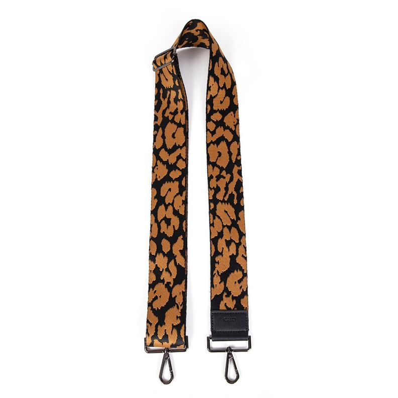 Correa Strap Cartera Fresno Leopardo Caramelo Calu-1