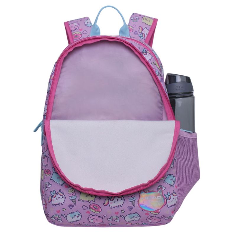 Mochila Infantil Sunny Kawai Cat Lila Head-1