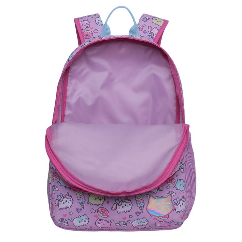 Mochila Infantil Sunny Kawai Cat Lila Head-2