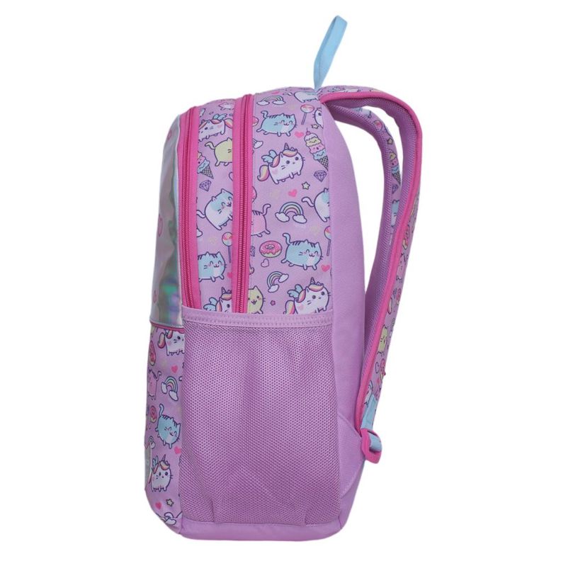 Mochila Infantil Sunny Kawai Cat Lila Head-3