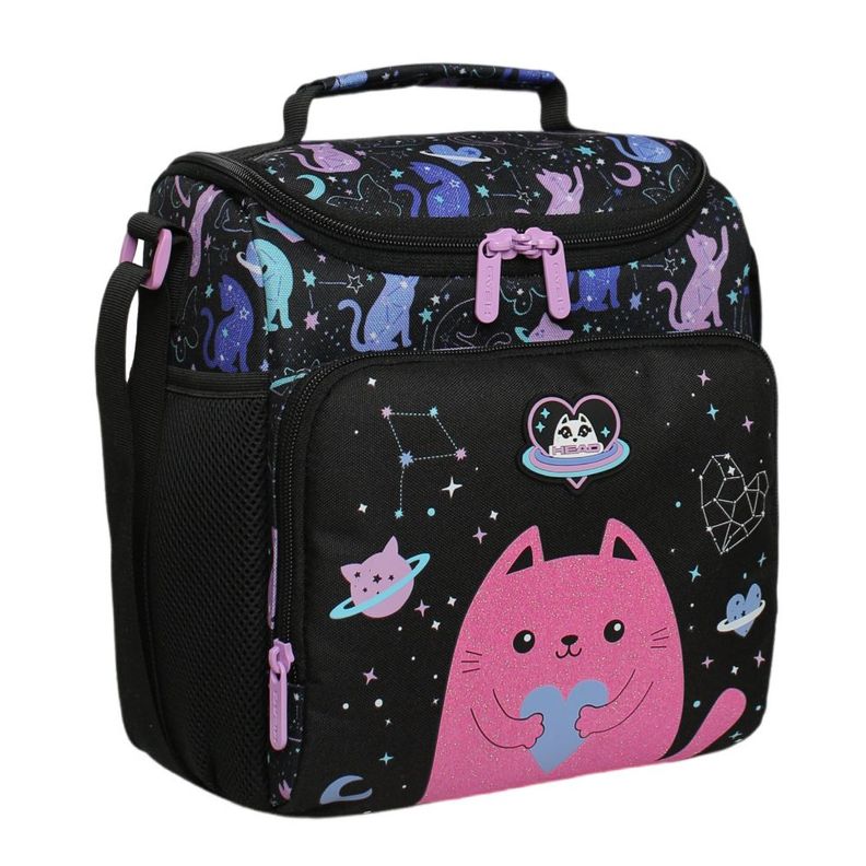 Lonchera Infantil Mujer Freeze Kids Space Cat Negro Head-0