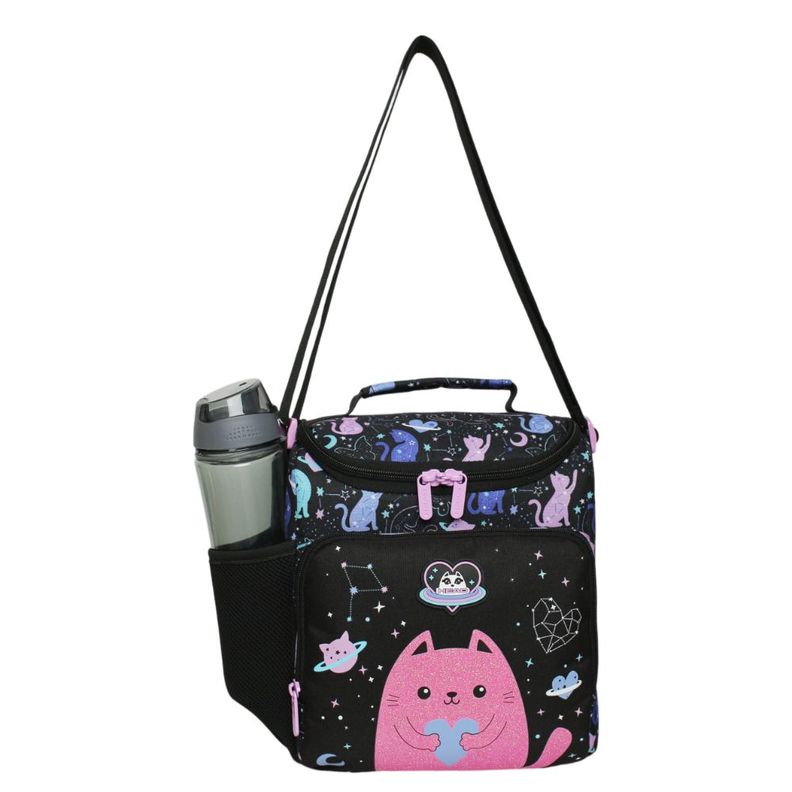 Lonchera Infantil Mujer Freeze Kids Space Cat Negro Head-3