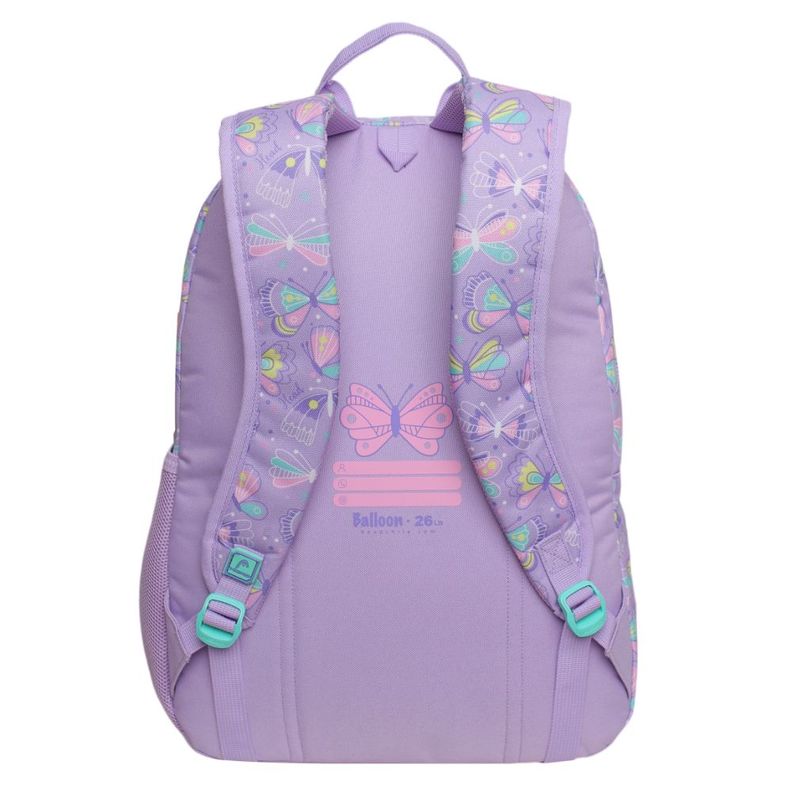 Mochila Infantil Niña Balloon Mariposa Lila Head-4