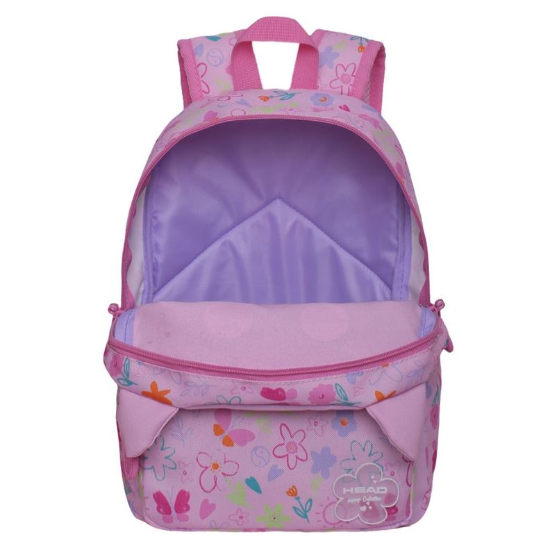 Mochila Infantil Pop Gatito Flower Rosado Head-1