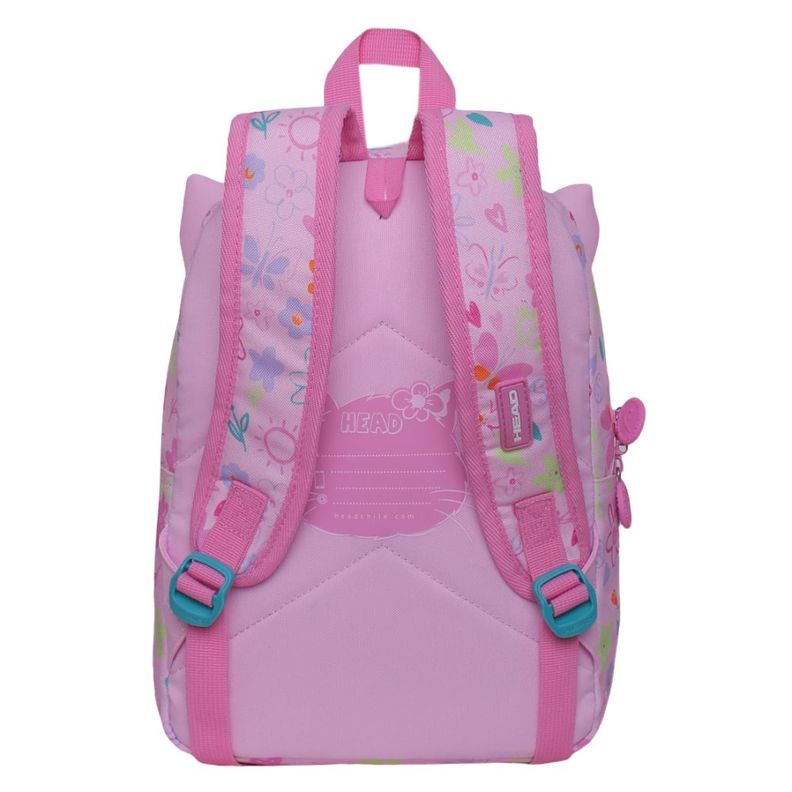 Mochila Infantil Pop Gatito Flower Rosado Head-3