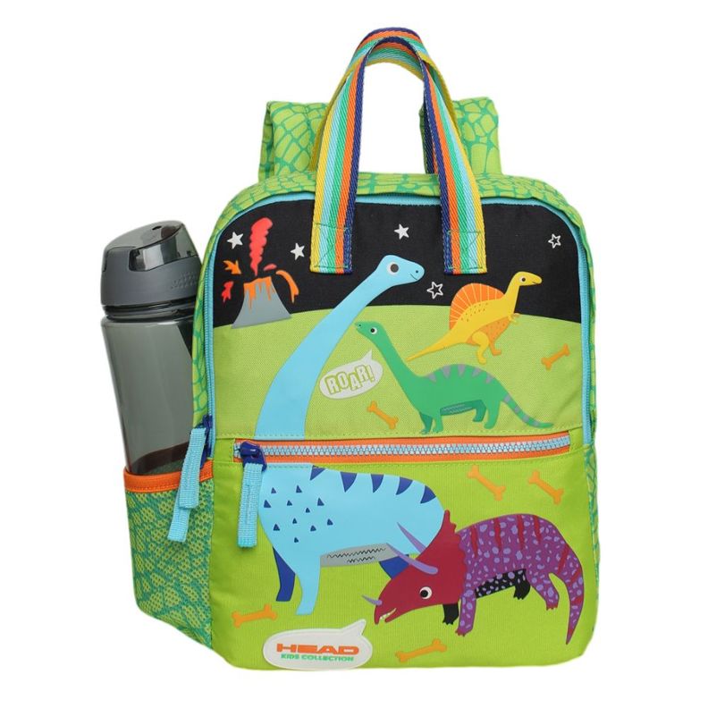 Mochila Infantil Niño Pepa Dino Volcan Verde Head-1