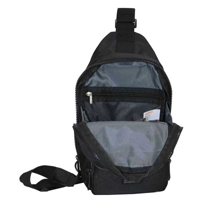 Mochila Crossbody Judo Rombos Negro Head-2
