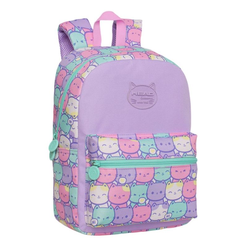 Pack Kids Escolar Mujer New Gatos Pastel Head-1