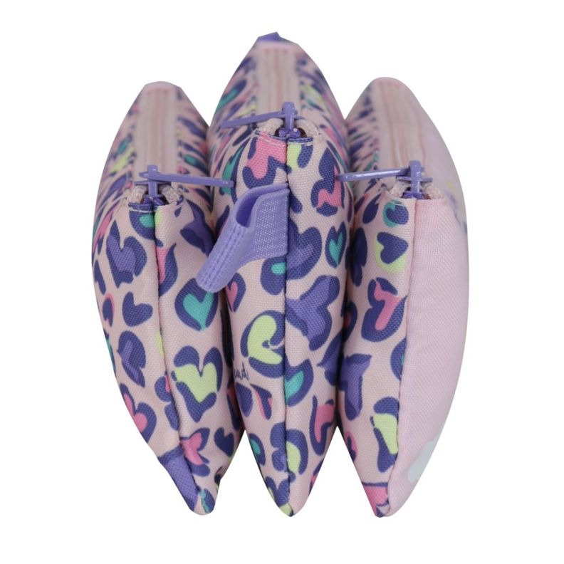 Estuche Escolar Celerio Unicornio Corazon Rosado Head-3