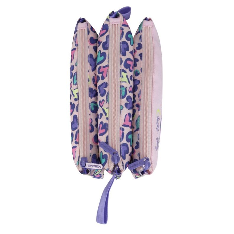 Estuche Escolar Celerio Unicornio Corazon Rosado Head-4