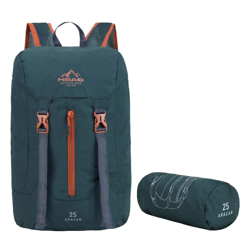 Mochila Outdoor Camping Aracar 25 Petroleo Terracota Head-0