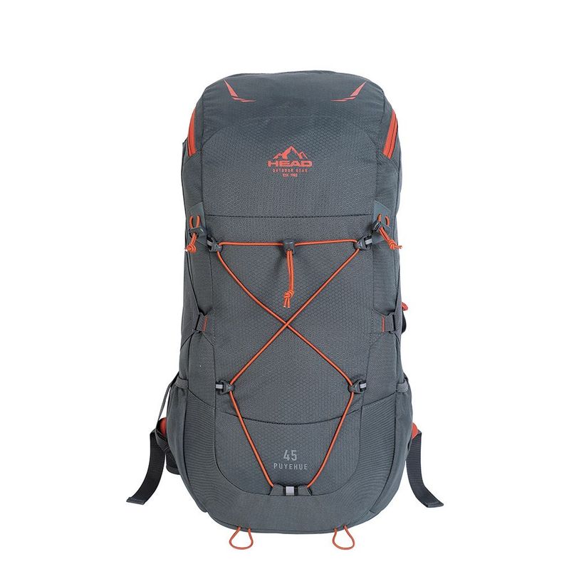 Mochila Outdoor Camping Puyehue 45 New Gris Head-1