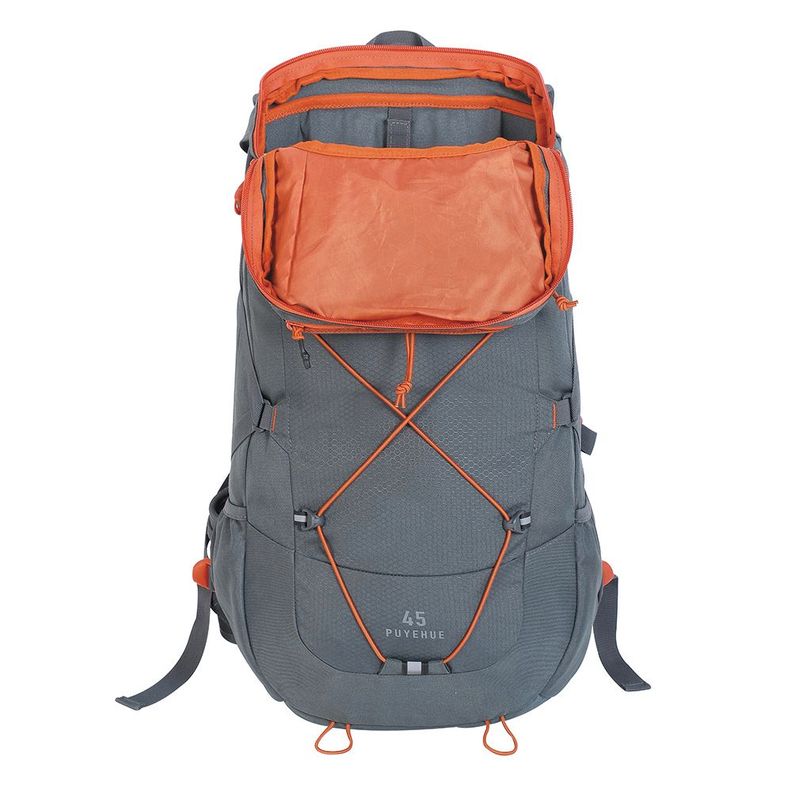 Mochila Outdoor Camping Puyehue 45 New Gris Head-2