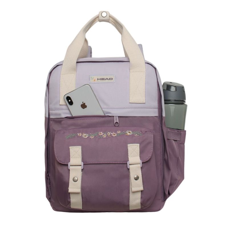 Mochila Mujer Moda Omega Bordado Lila Head-1