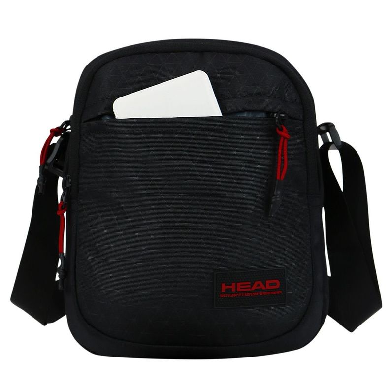 Bolso Cruzado Magnus 4 Rombos Negro Head-1