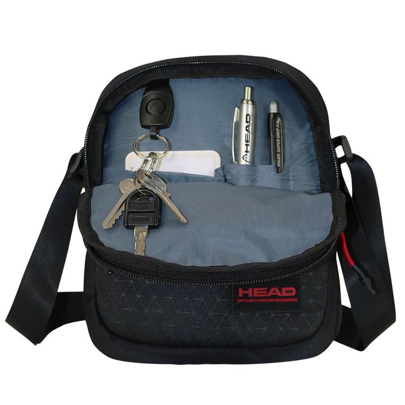 Bolso Cruzado Magnus 4 Rombos Negro Head-2