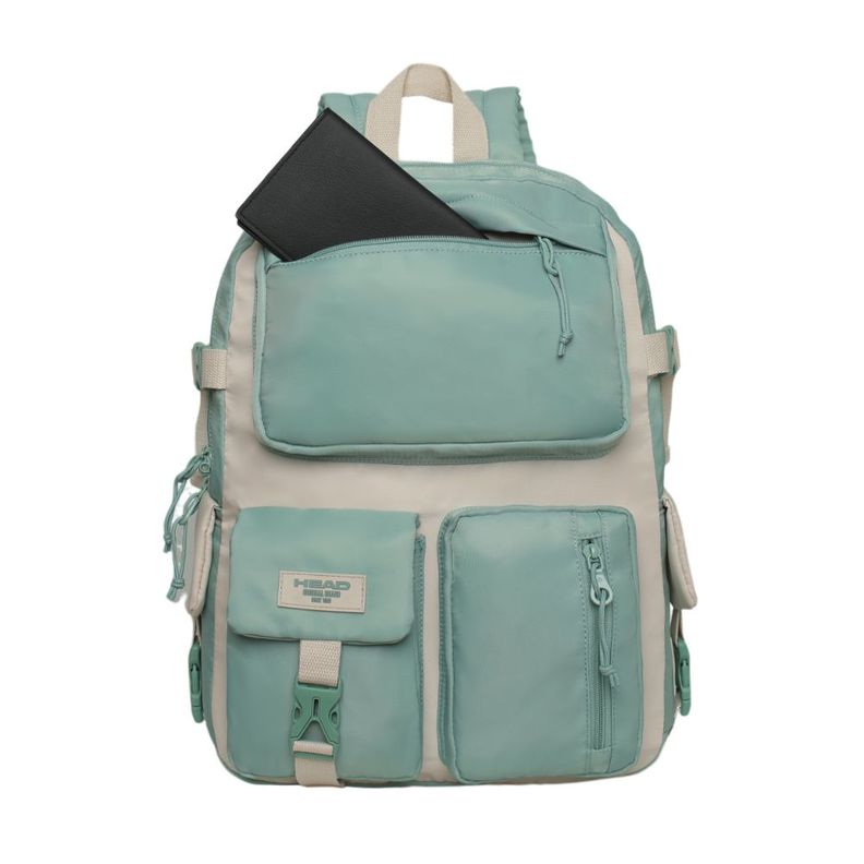 Mochila Mujer Escalade Kawaii Color Block Menta Head-1