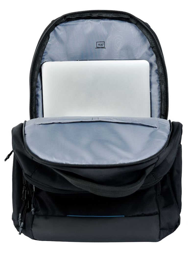 Mochila Computación Concept Negro Azul Head-3